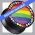 Acrylic Jewelled Rainbow Plug - view 1