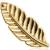 1.2mm Gauge 14ct Yellow Gold Feather Attachment - Internally-Threaded - view 1