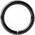 PVD Black Continuous Ring - view 1