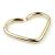 9ct Yellow Gold Heart-Shaped Continuous Ring - view 1