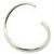 Skinny Fit Sterling Silver Nose Ring - view 2