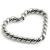 Heart-Shaped Twisted Rope Steel Continuous Ring - view 2