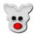 Steel Rudolph The Red Nosed Reindeer Nose Stud - view 2