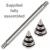 Striped Cones Steel Barbell - view 1