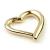 9ct Yellow Reversible Gold Heart Hinged Ring - view 1