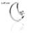 14ct White Gold Moon-Shaped Jewelled Continuous Ring - view 1
