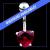 Sterling Silver Heart Belly Bar - view 1